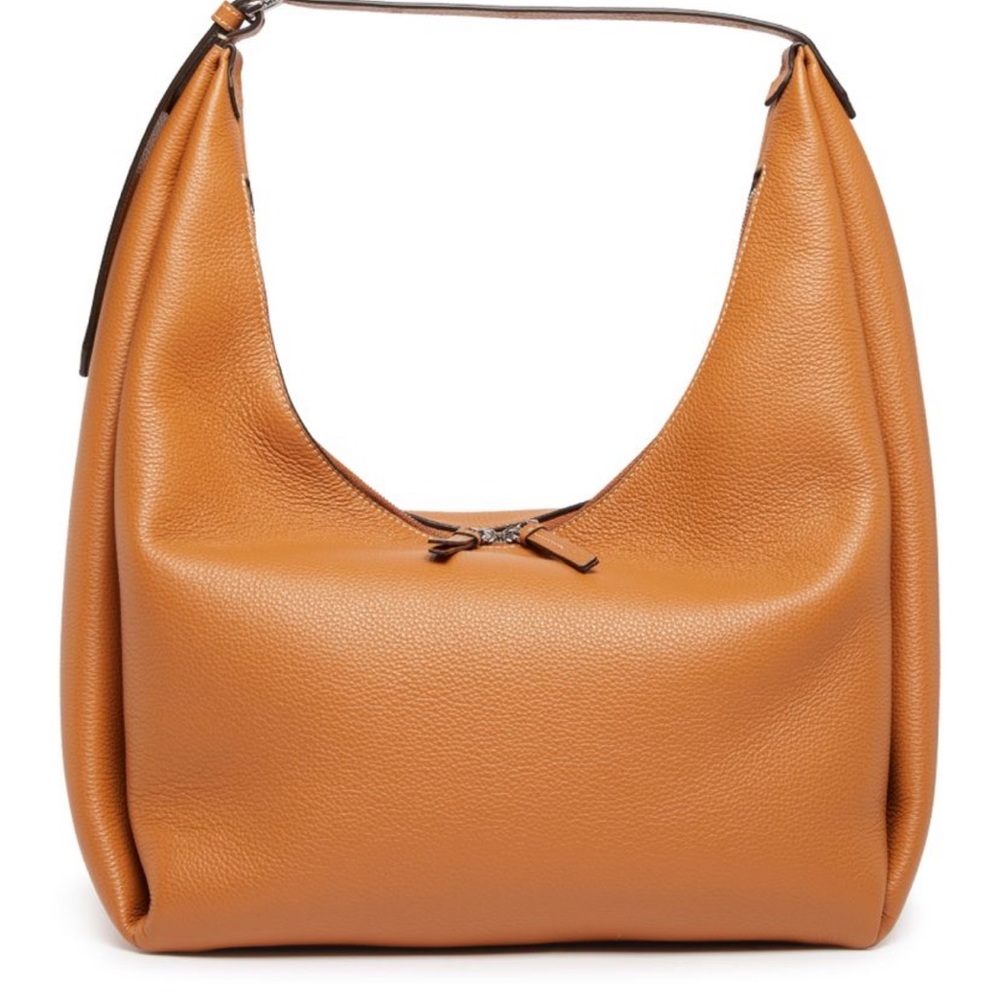 Toteme Tan Leather Shoulder Bag with Minimalist Design